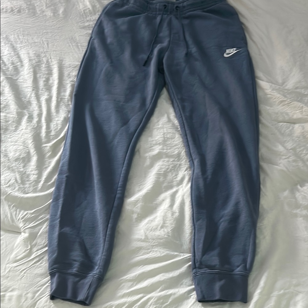 Nike Blue Joggers with Logo